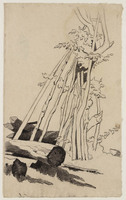 KT 1113
<br/>
Een stapeling van palen
<br/>
<em>Bastert, Nicolaas (1854-1939)</em>